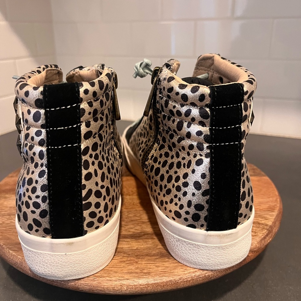 NWT/NWB Vintage Havana Revenge Leopard Print High-Top Sneakers - Picture 4 of 9